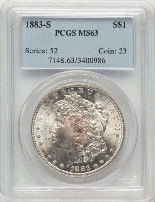 1883-S Morgan Dollar PCGS MS63