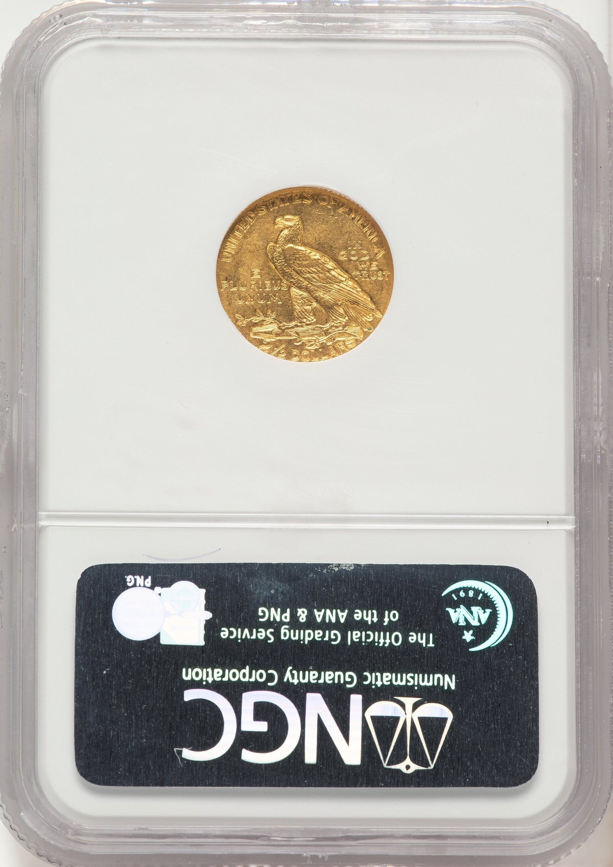 1908 $2.50 Indian Quarter Eagle NGC MS62