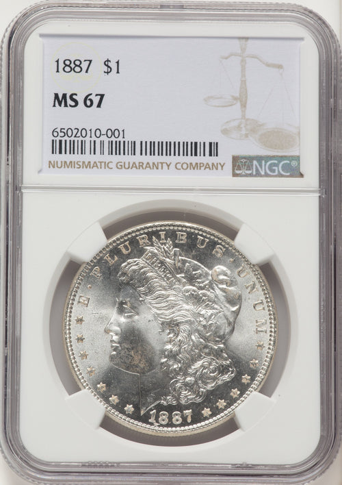 1887 Morgan Dollar NGC MS67