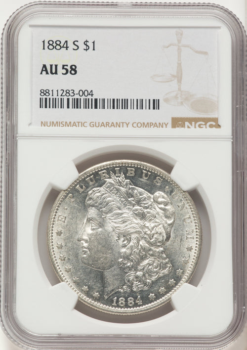 1884-S Morgan Dollar NGC AU58
