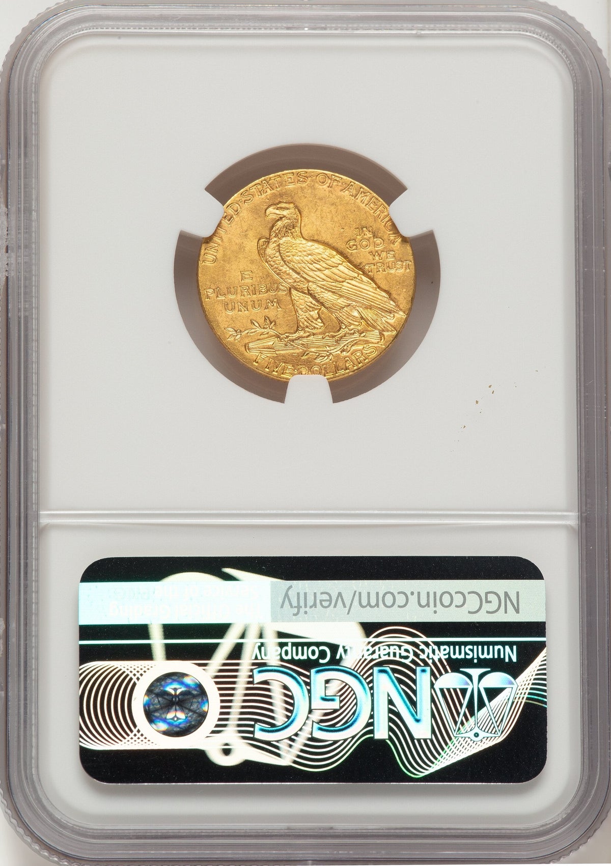 1910 $5 Indian Half Eagle NGC MS63