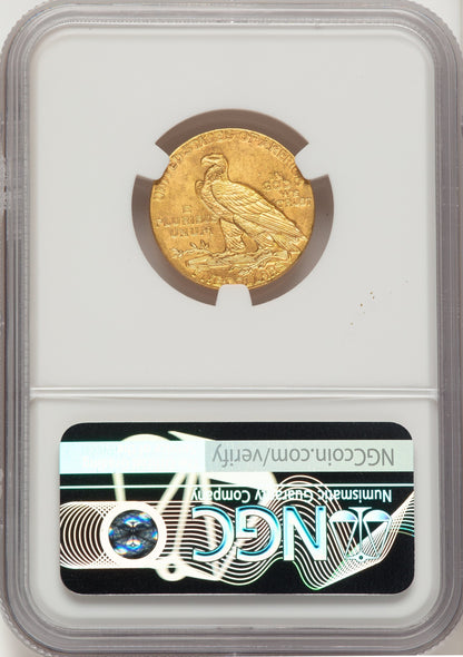 1910 $5 Indian Half Eagle NGC MS63