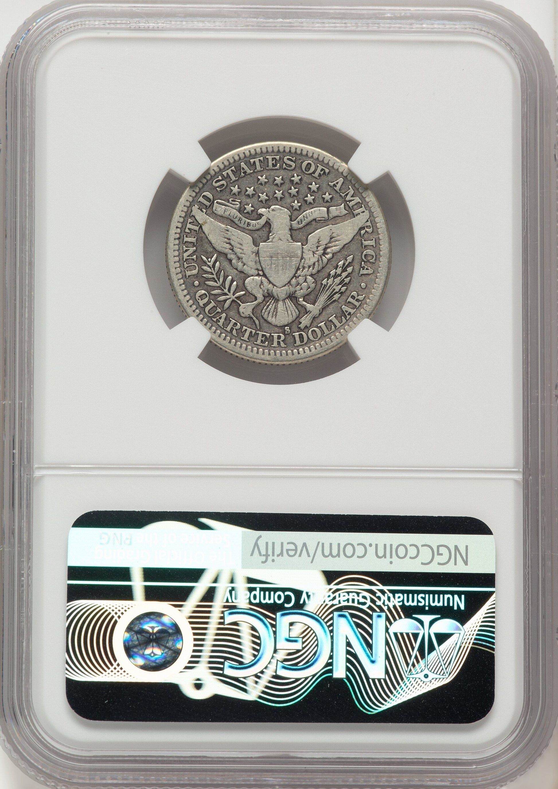 1913-S 25C Barber Quarter NGC F12