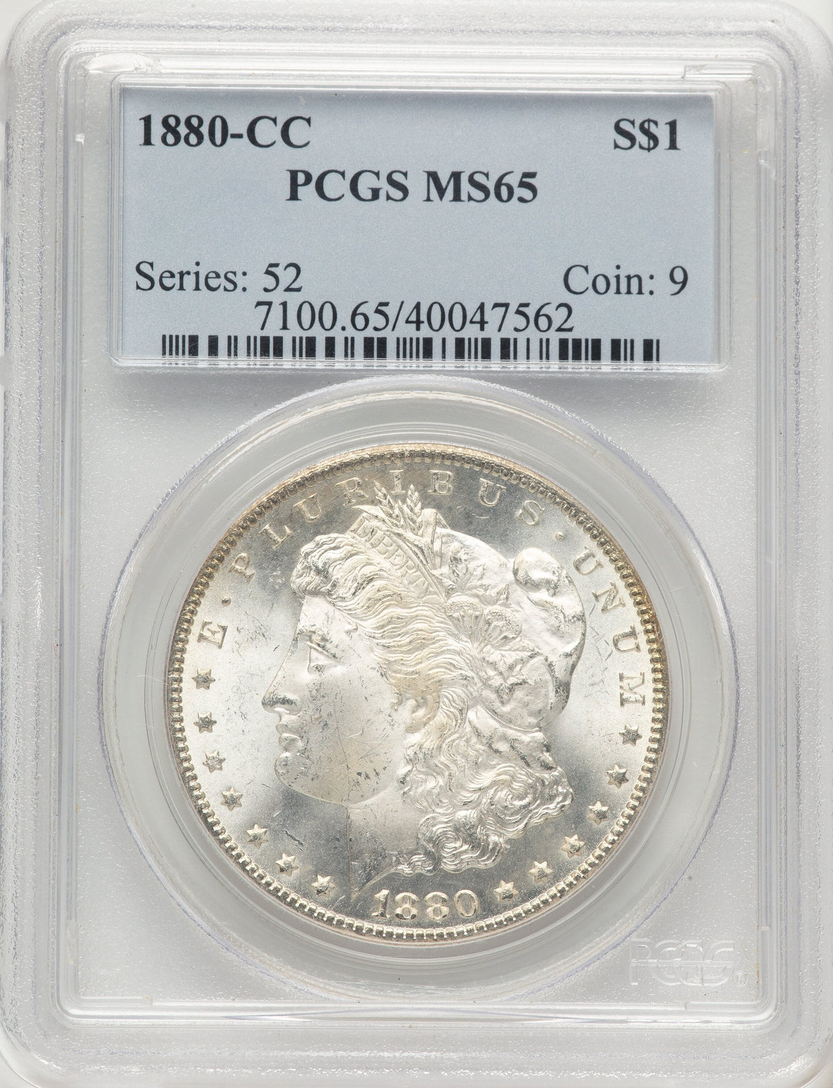 1880-CC Morgan Dollar PCGS MS65