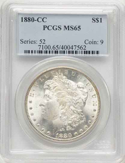 1880-CC Morgan Dollar PCGS MS65