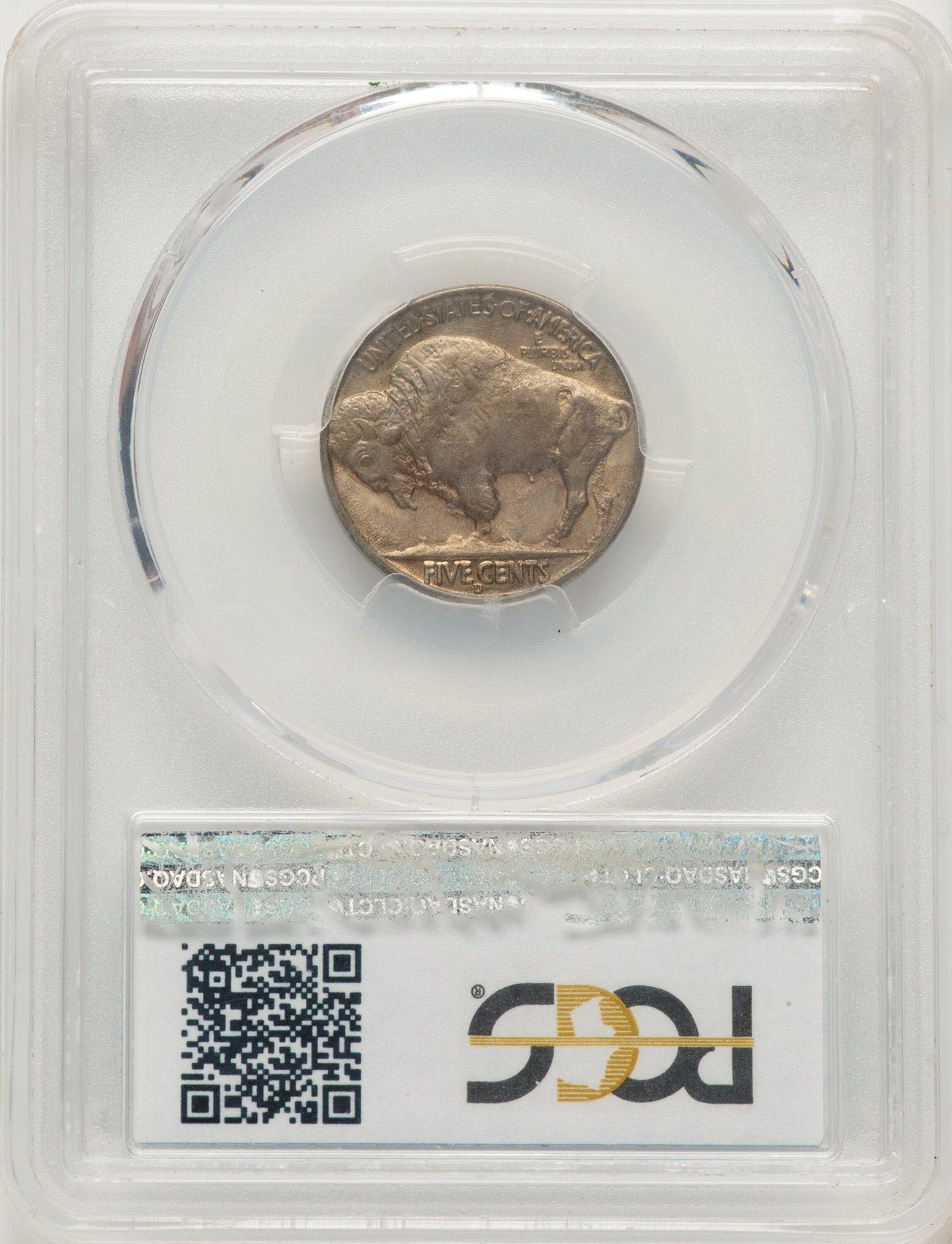 1937-D 5C Three-Legged Buffalo Nickel PCGS AU58