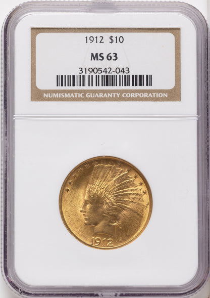 1912 $10 Indian Eagle NGC MS63