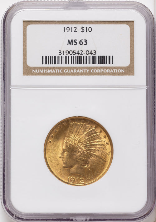 1912 $10 Indian Eagle NGC MS63