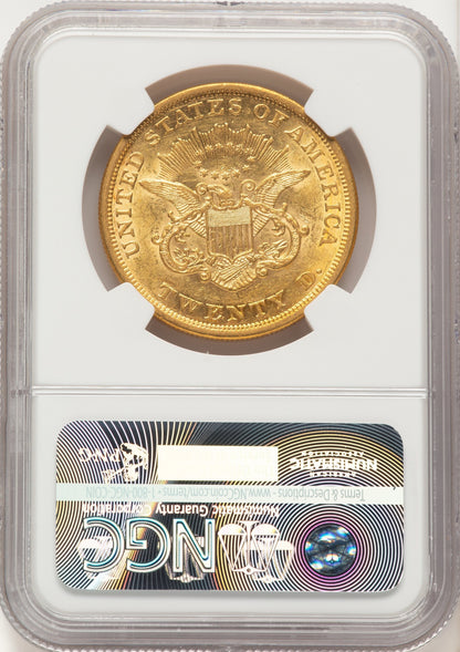 1853 $20 Liberty Double Eagle NGC AU55