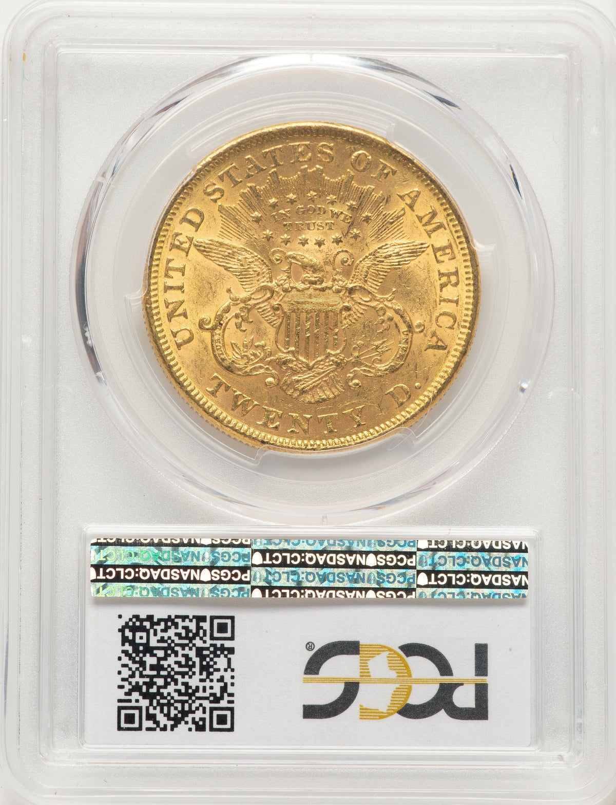 1874 $20 Liberty Double Eagle PCGS MS61
