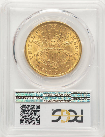1874 $20 Liberty Double Eagle PCGS MS61