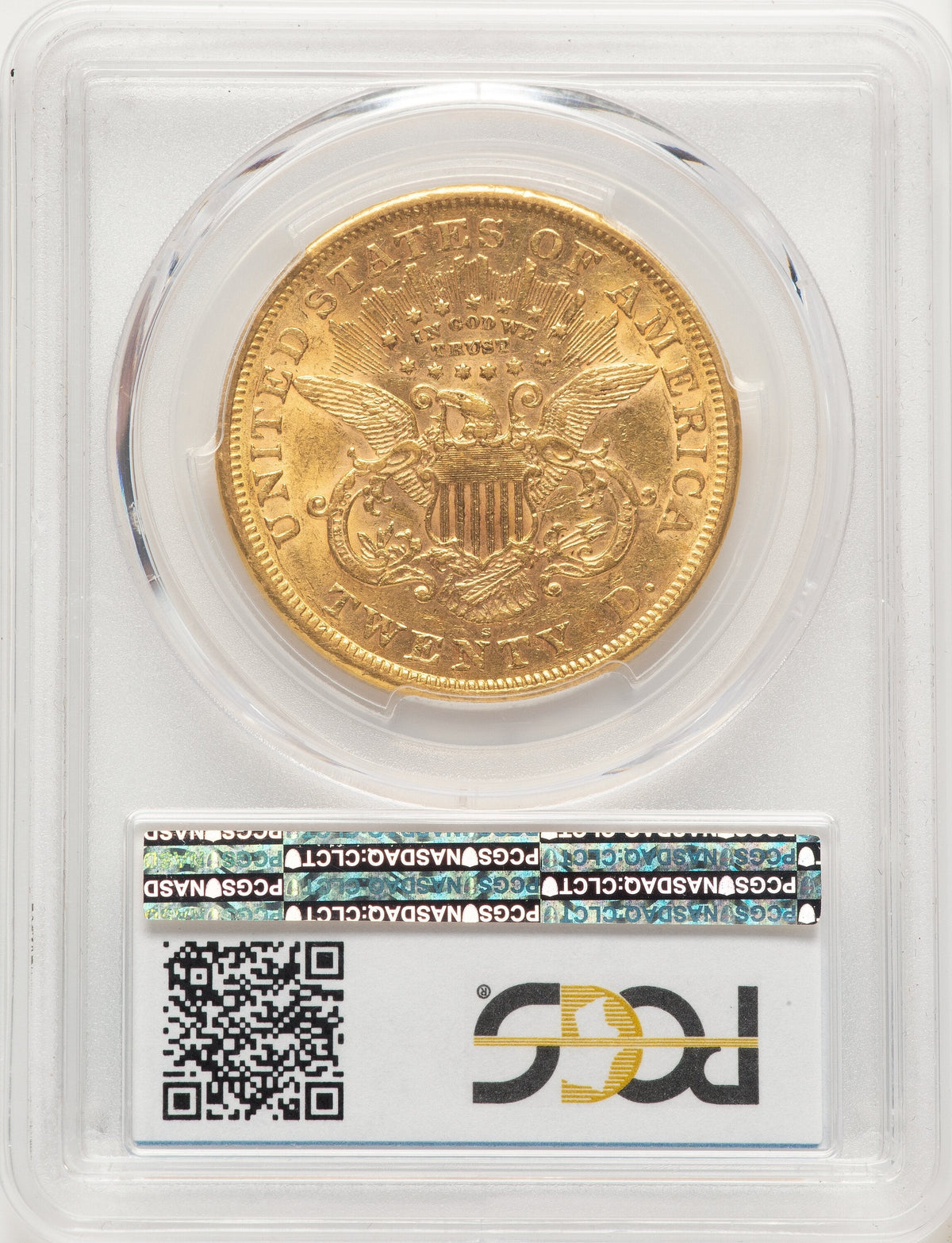 1868-S $20 Liberty Double Eagle PCGS AU55