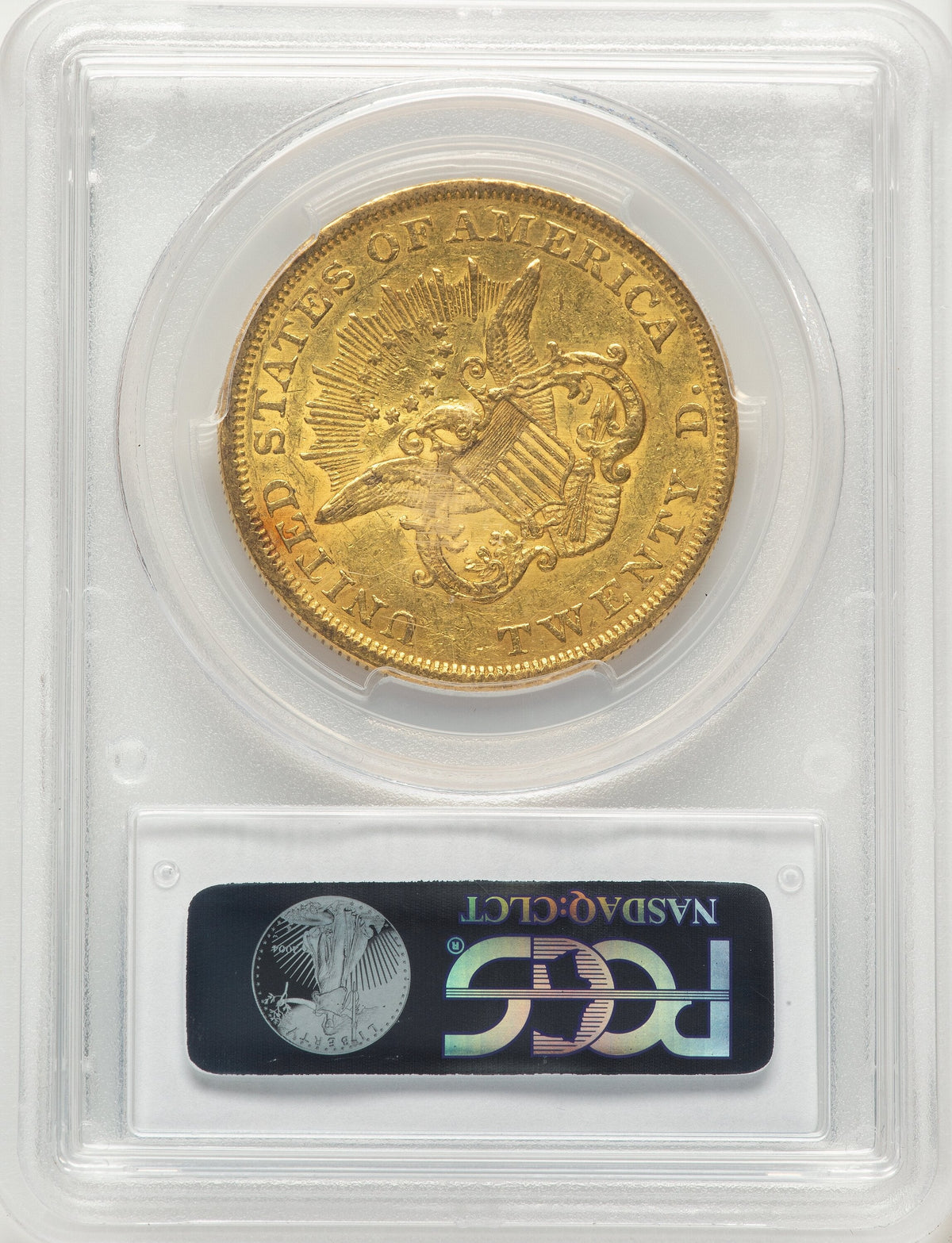1850 $20 Liberty Double Eagle PCGS AU53