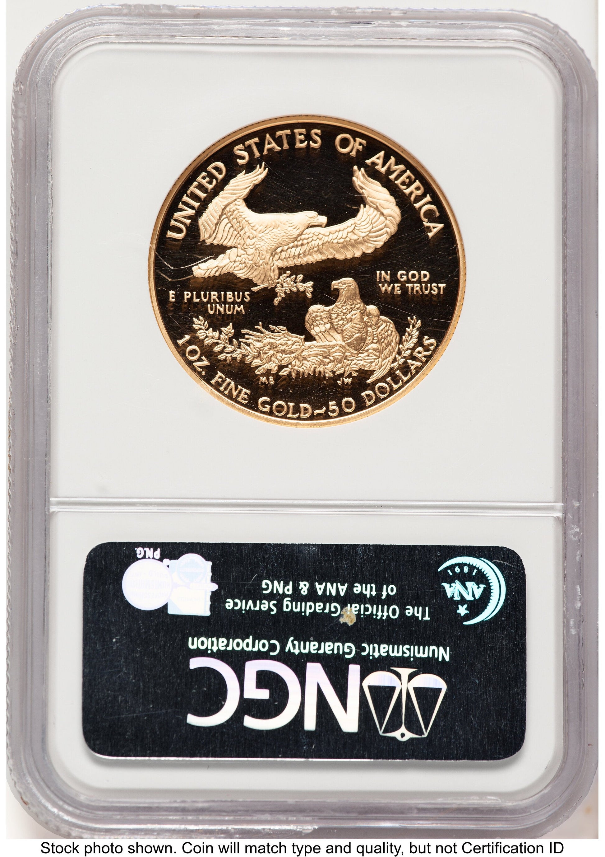 1994-W Proof Gold Eagle 1 oz Brown Label NGC PF70