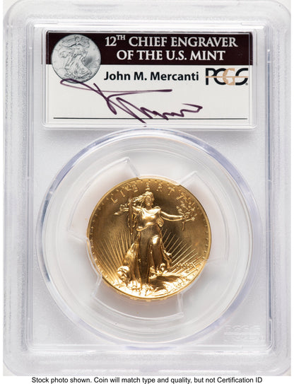 2009 G$20 Ultra High Relief John PCGS MS70 Mercanti