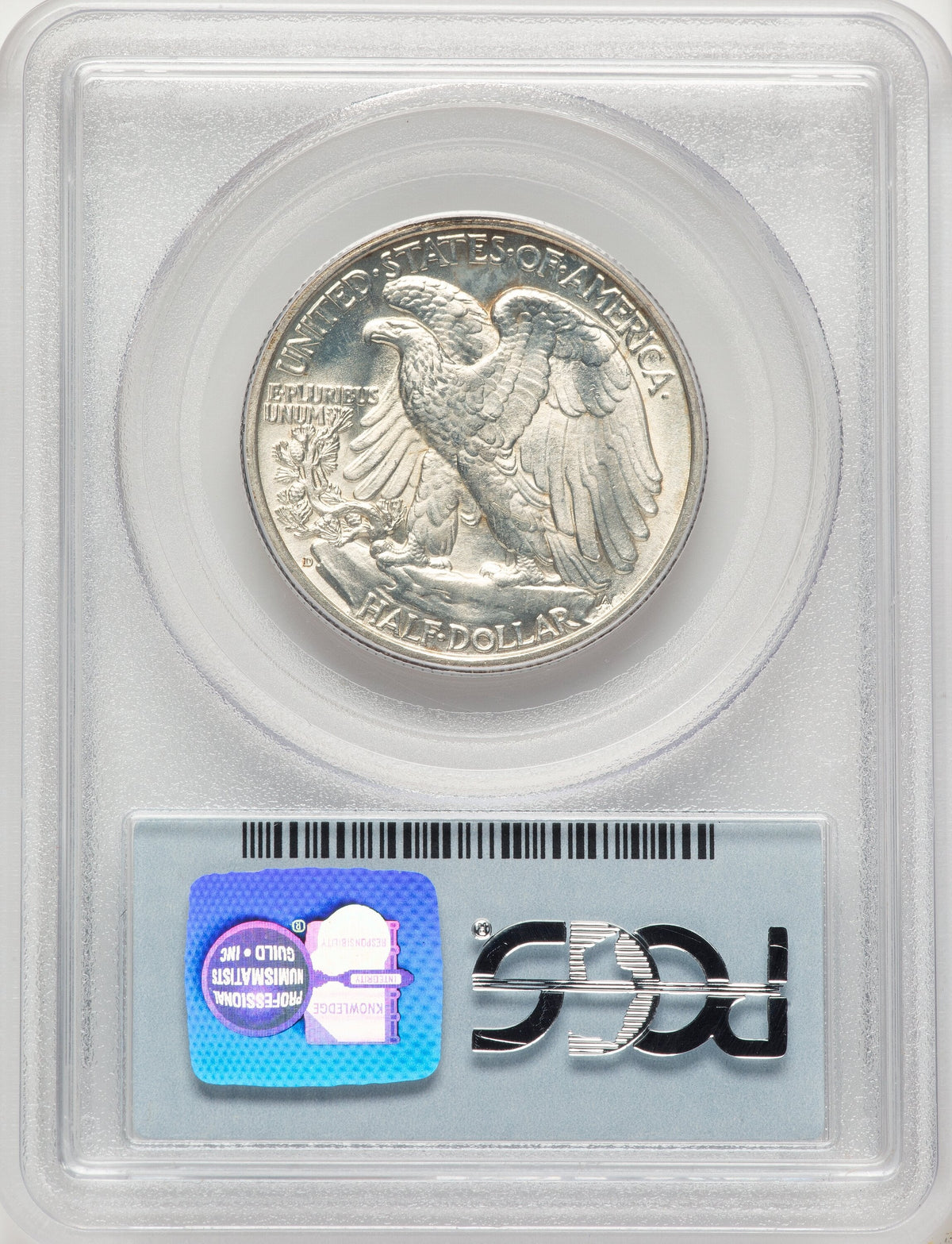 1938-D 50C Walking Liberty Half Dollar PCGS MS64