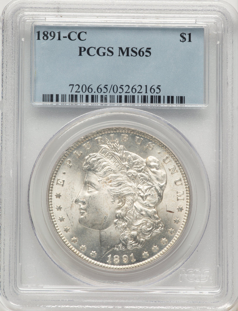 1891-CC Morgan Dollar PCGS MS65