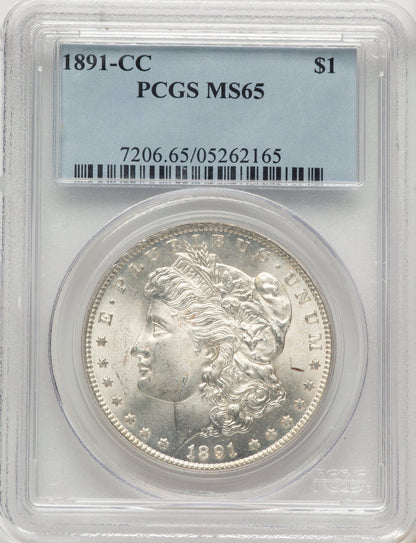 1891-CC Morgan Dollar PCGS MS65