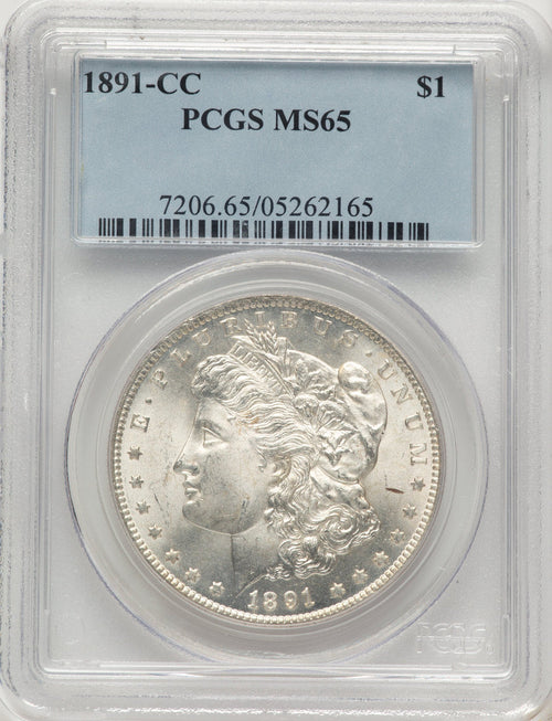 1891-CC Morgan Dollar PCGS MS65
