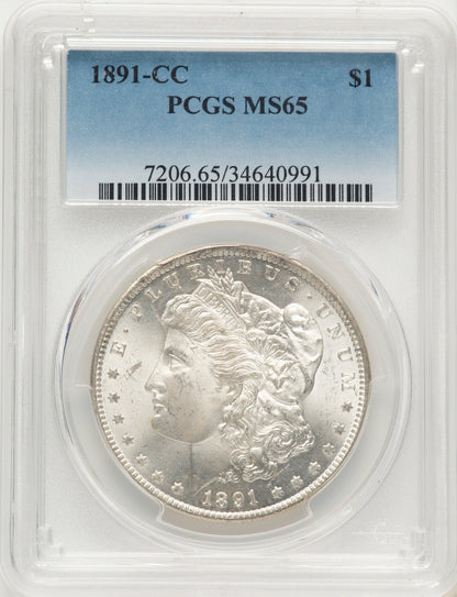 1891-CC Morgan Dollar PCGS MS65