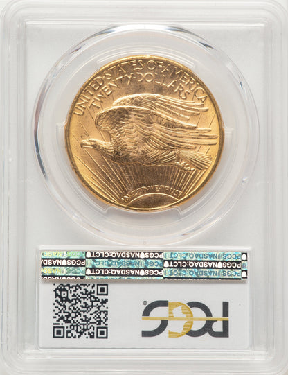 1911-D $20 Saint-Gaudens Double Eagle PCGS MS65+