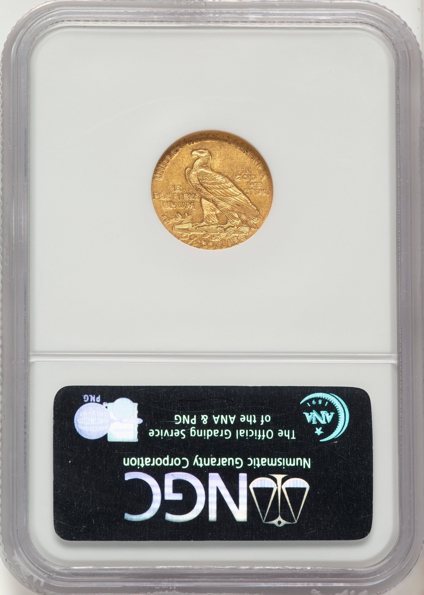 1910 $2.50 Indian Quarter Eagle NGC MS62
