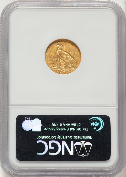 1910 $2.50 Indian Quarter Eagle NGC MS62