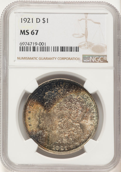 1921-D Morgan Dollar NGC MS67