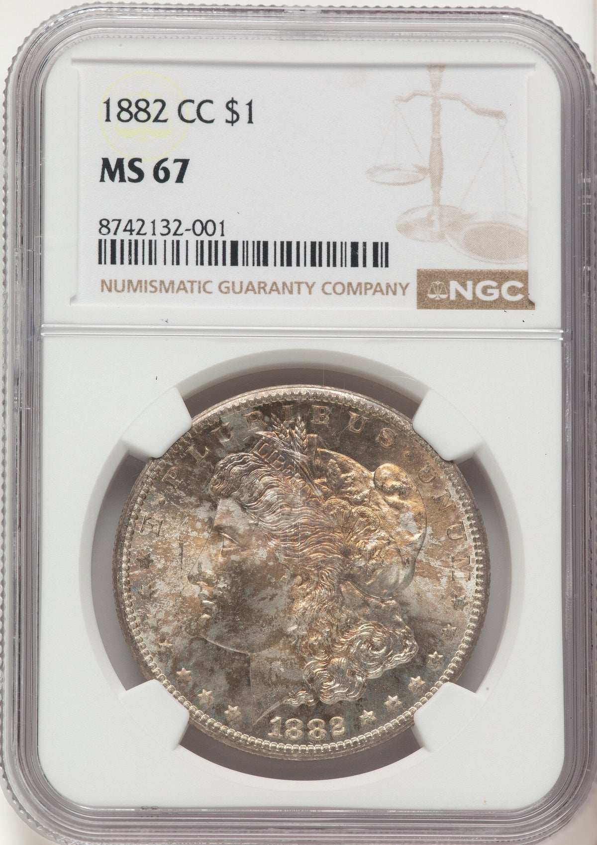 1882-CC Morgan Dollar NGC MS67