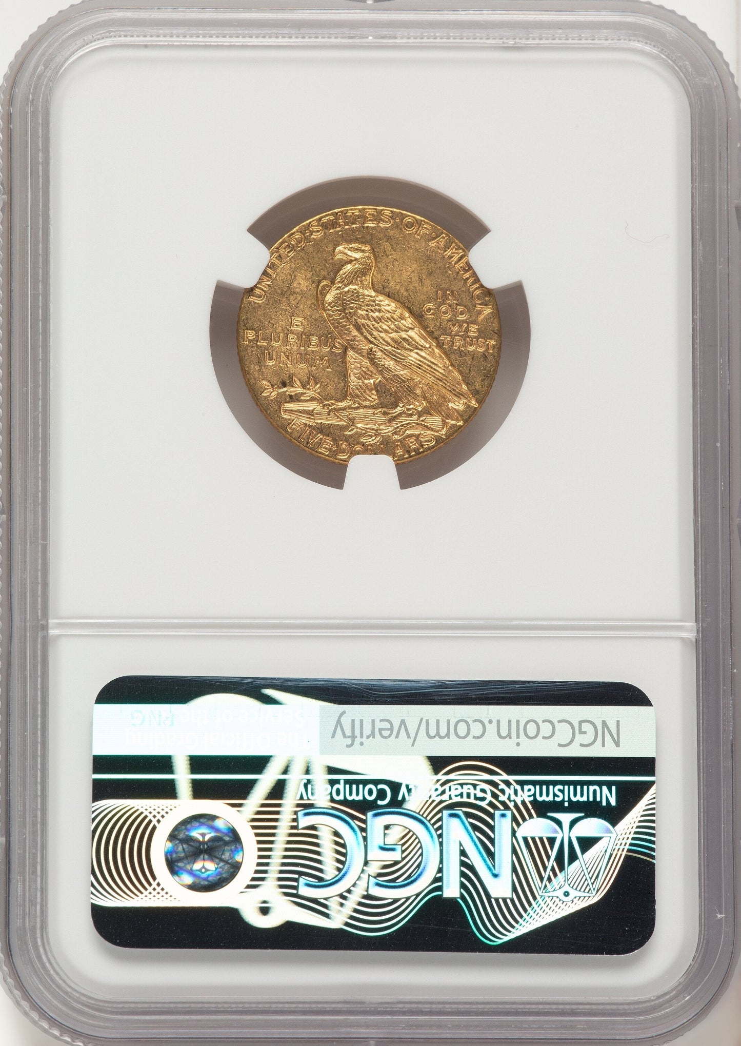 1910 $5 Indian Half Eagle NGC MS63