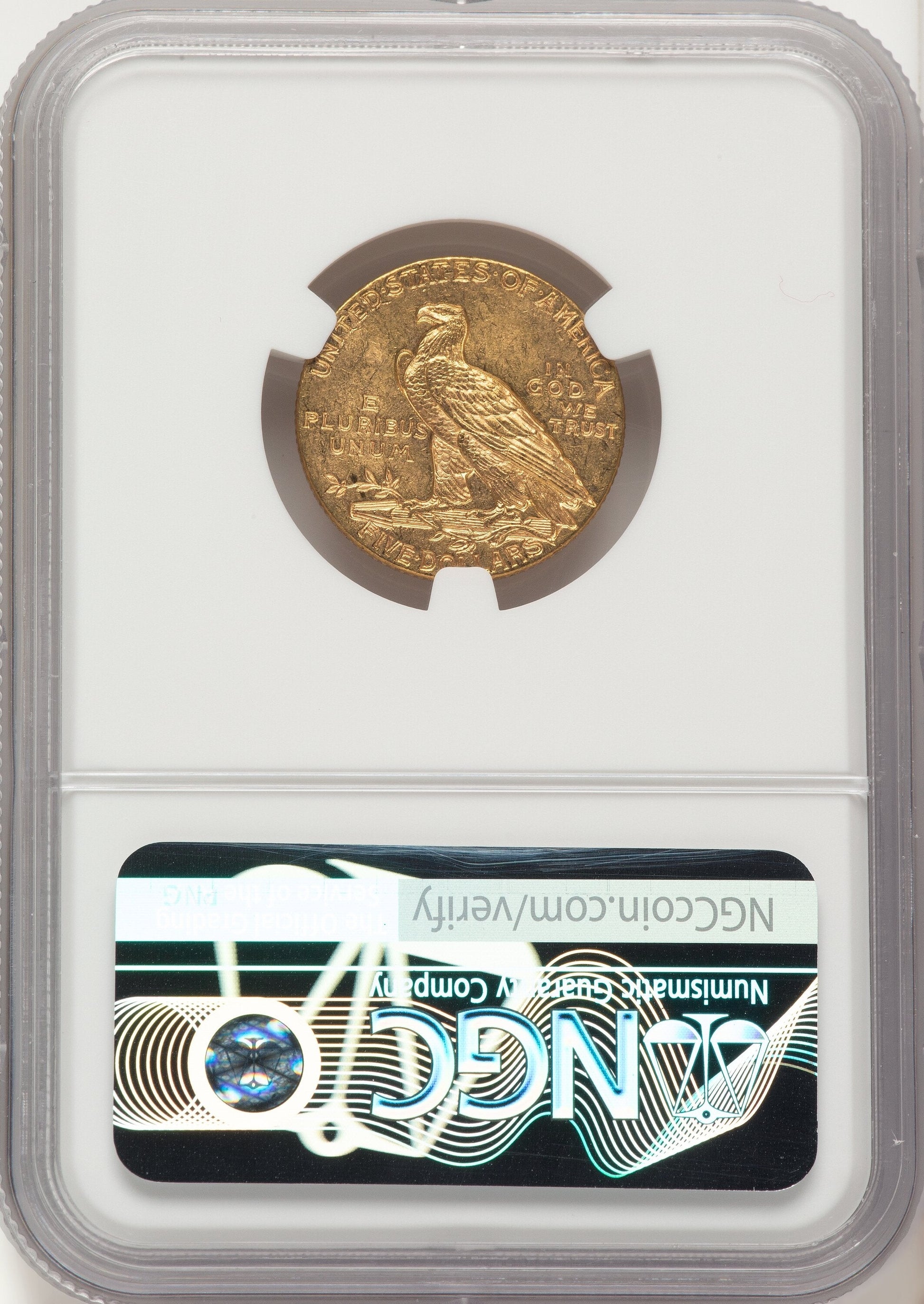 1910 $5 Indian Half Eagle NGC MS63