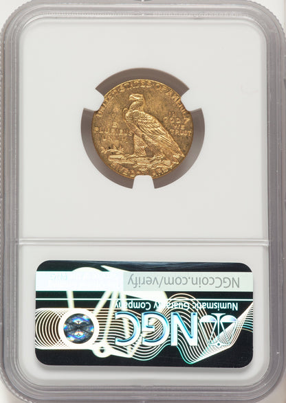 1910 $5 Indian Half Eagle NGC MS63