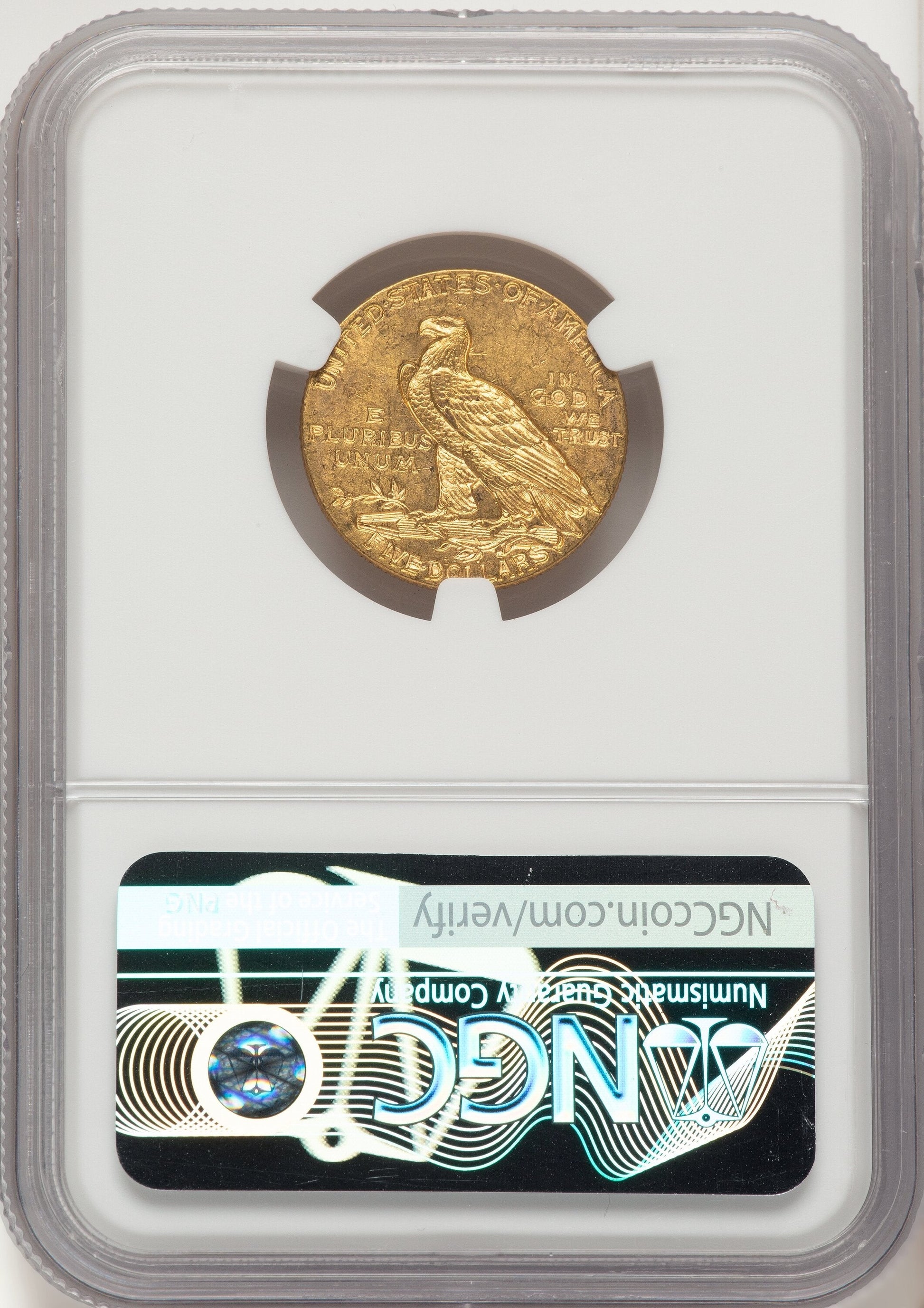 1910 $5 Indian Half Eagle NGC MS63