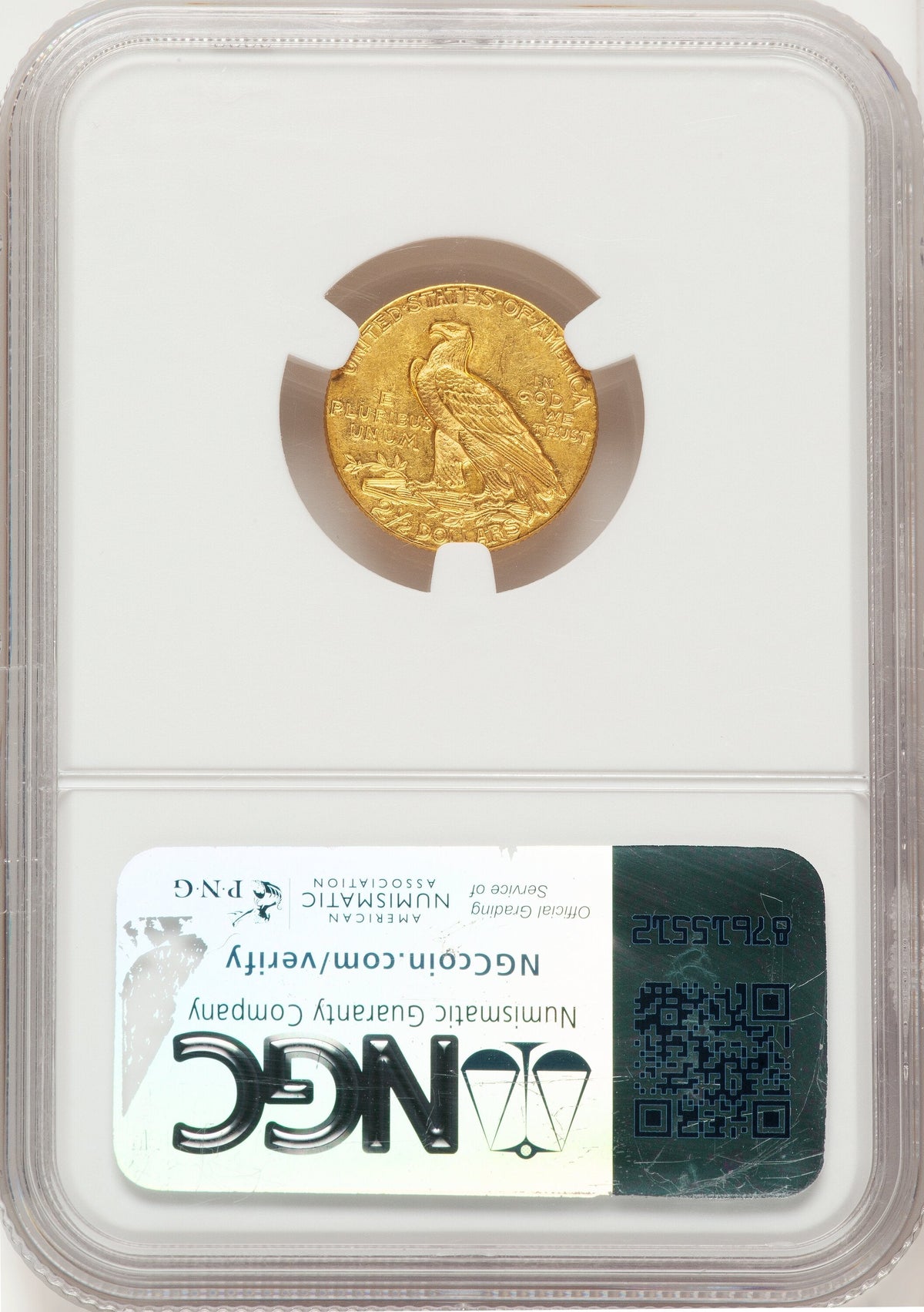 1911 $2.50 Indian Quarter Eagle NGC MS61
