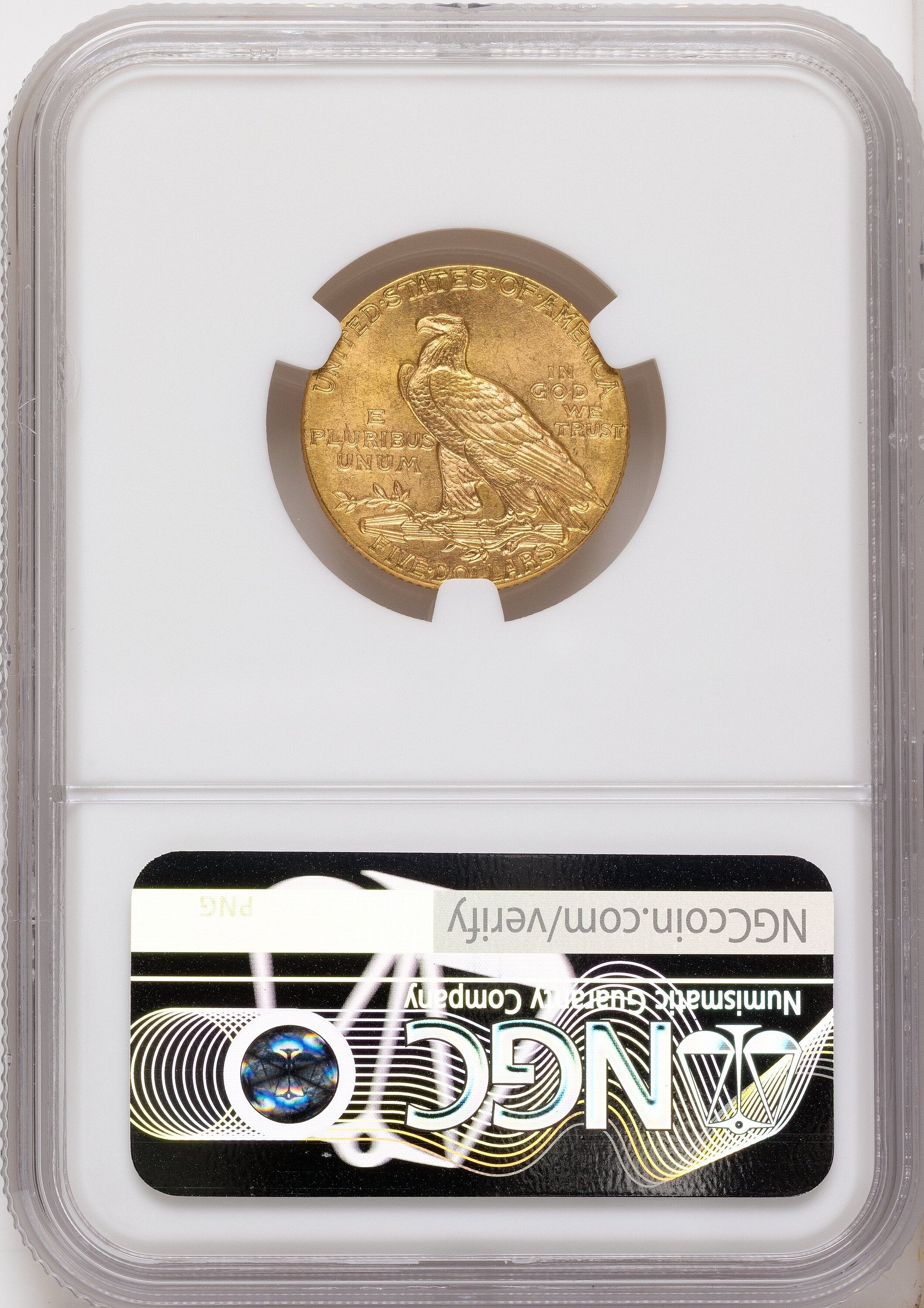 1912 $5 Indian Half Eagle NGC MS63