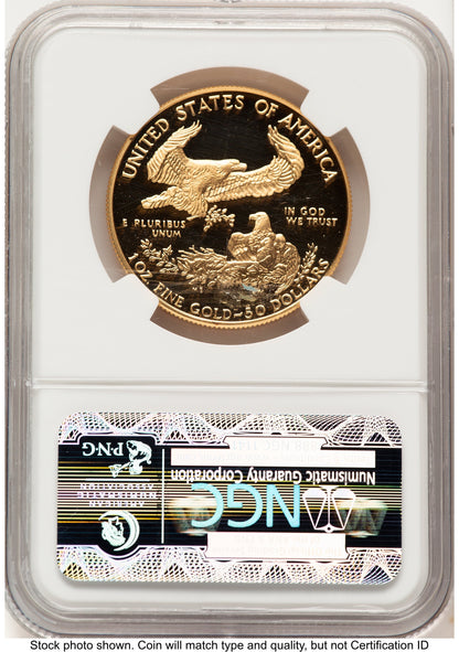 1993-W Proof Gold Eagle 1 oz Brown Label NGC PF70