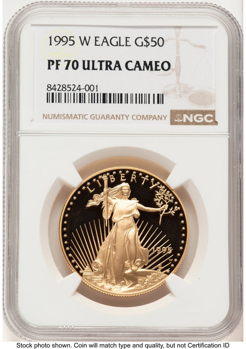 1995-W Proof Gold Eagle 1 oz Brown Label NGC PF70