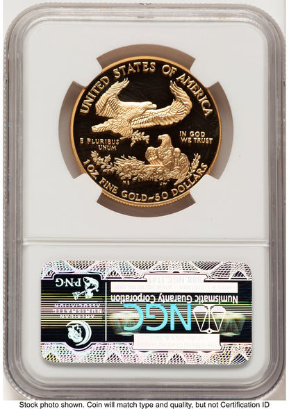 1997-W Proof Gold Eagle 1 oz Brown Label NGC PF70
