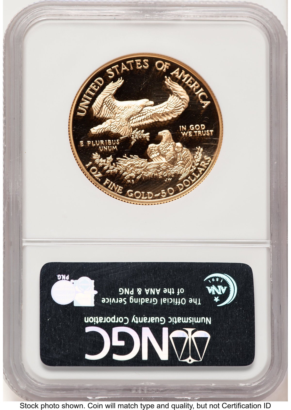 1998-W Proof Gold Eagle 1 oz Brown Label NGC PF70