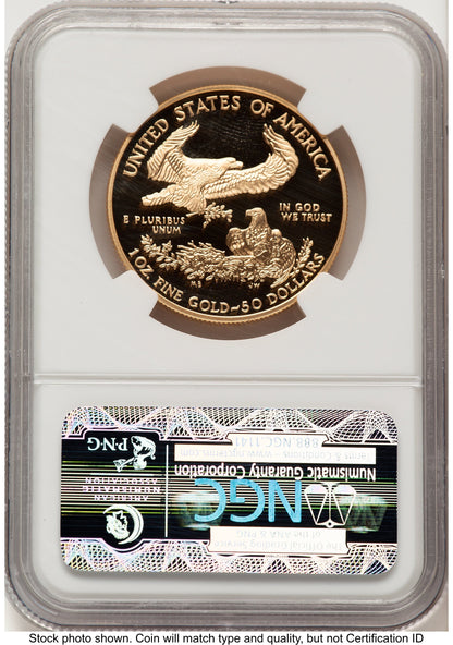 2003-W Proof Gold Eagle 1 oz Brown Label NGC PF70