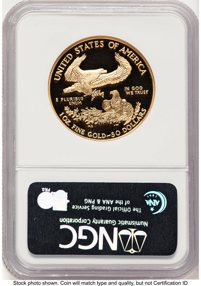 2007-W Proof Gold Eagle 1 oz Brown Label NGC PF70