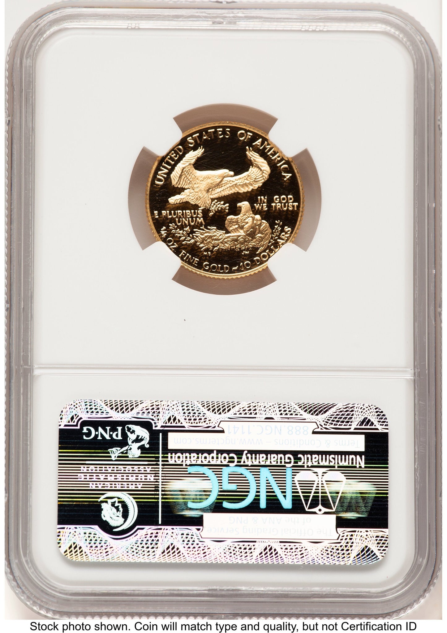 1992-P Proof Gold Eagle 1/4 oz Brown Label NGC PF70