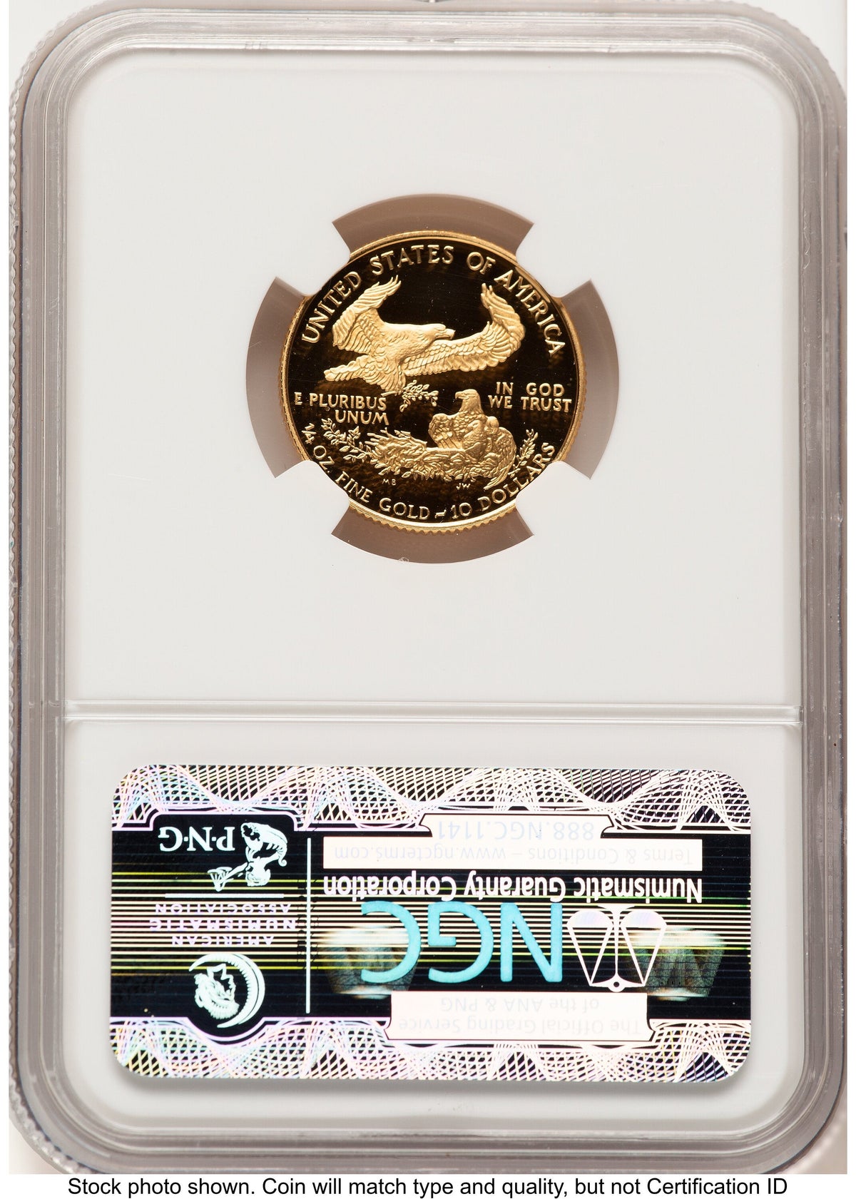 1994-W Proof Gold Eagle 1/4 oz Brown Label NGC PF70