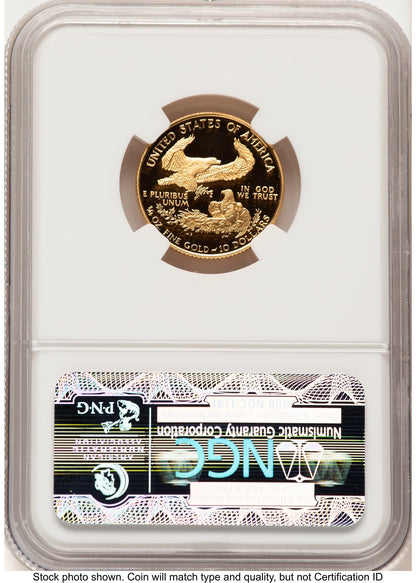 1994-W Proof Gold Eagle 1/4 oz Brown Label NGC PF70