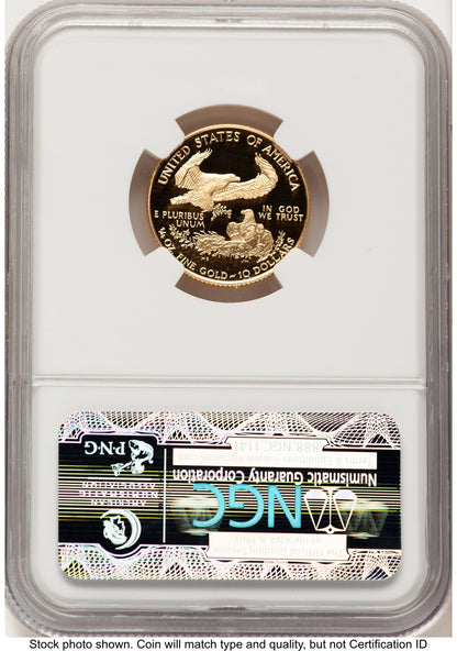 1996-W Proof Gold Eagle 1/4 oz Brown Label NGC PF70