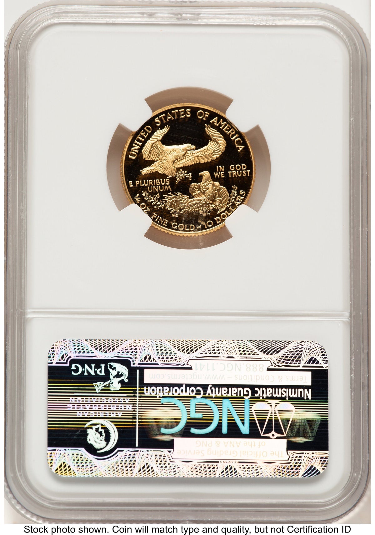 1997-W Proof Gold Eagle 1/4 oz Brown Label NGC PF70