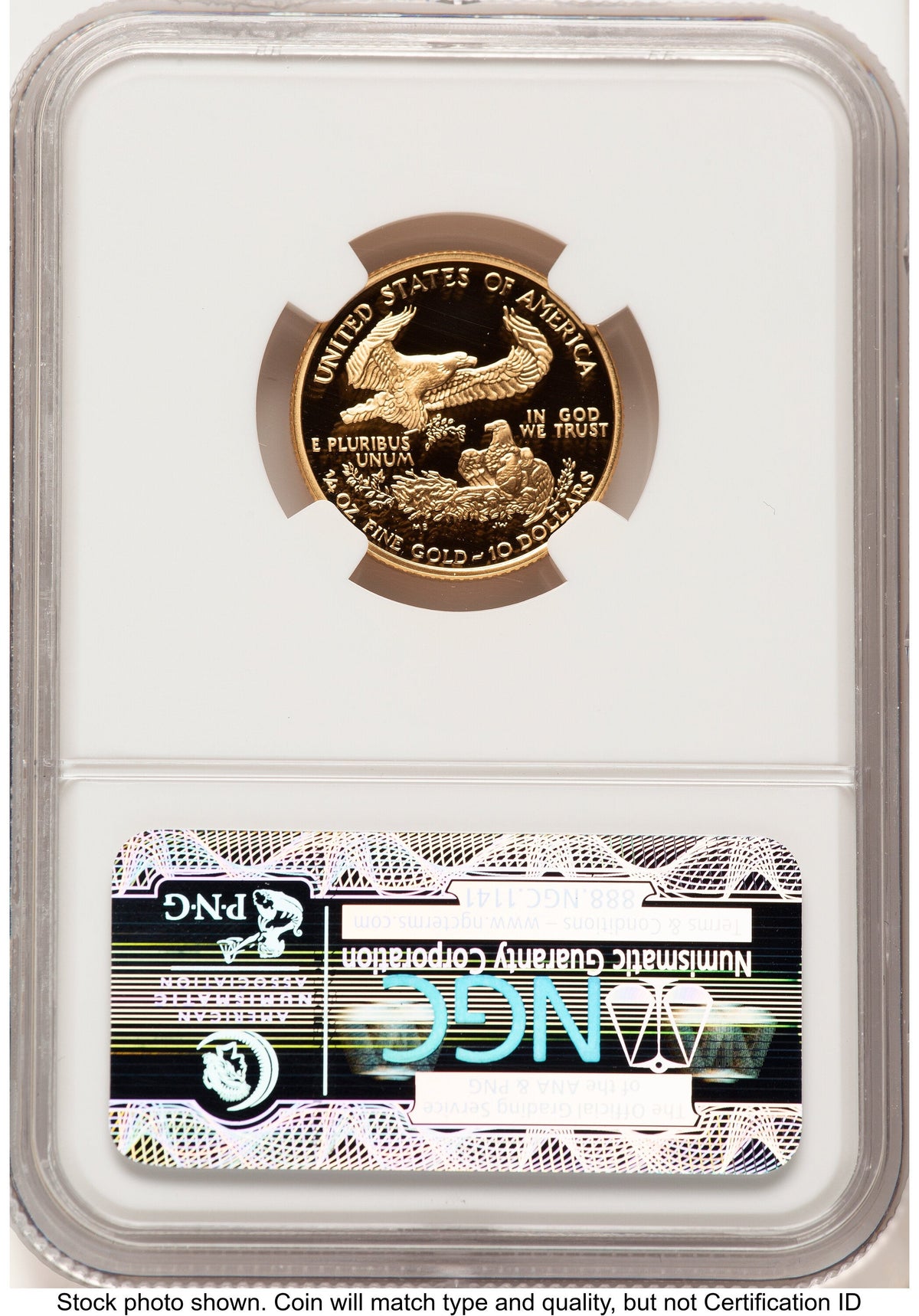 2001-W Proof Gold Eagle 1/4 oz Brown Label NGC PF70