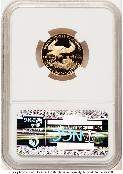 2002-W Proof Gold Eagle 1/4 oz Brown Label NGC PF70