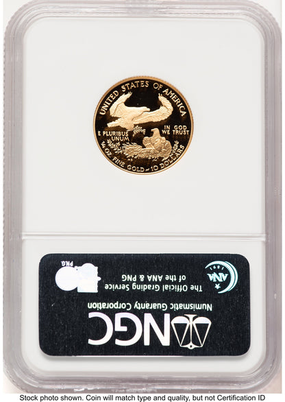 2005-W Proof Gold Eagle 1/4 oz Brown Label NGC PF70