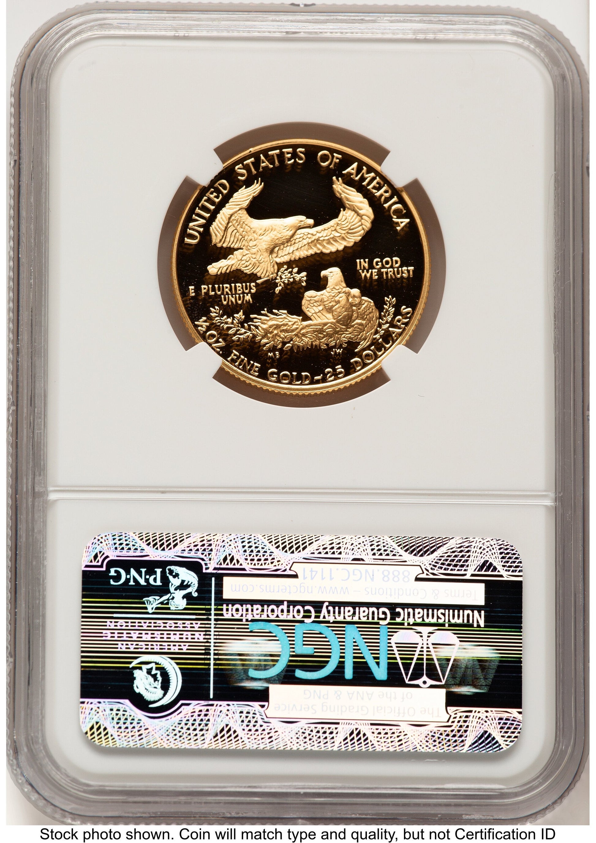 1990-P Proof Gold Eagle 1/2 oz Brown Label NGC PF70